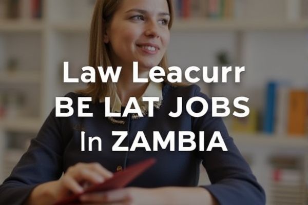 Law Lecturer Positions in Zambia